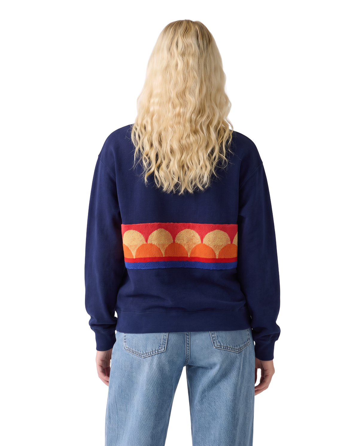 Medium Navy Sunset Chaser Scallop Sundown