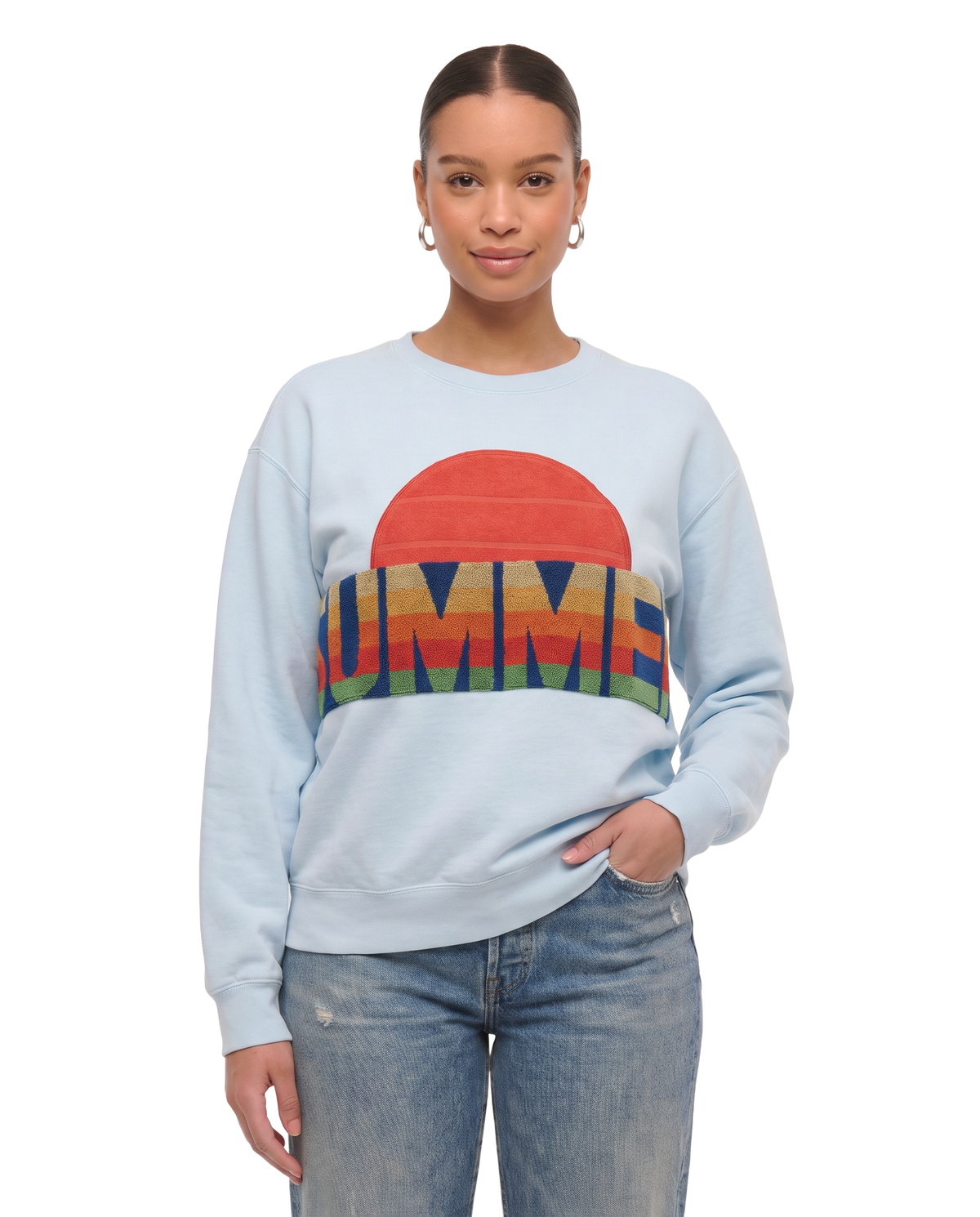 Large Aqua Sunset Chaser Summer Arc