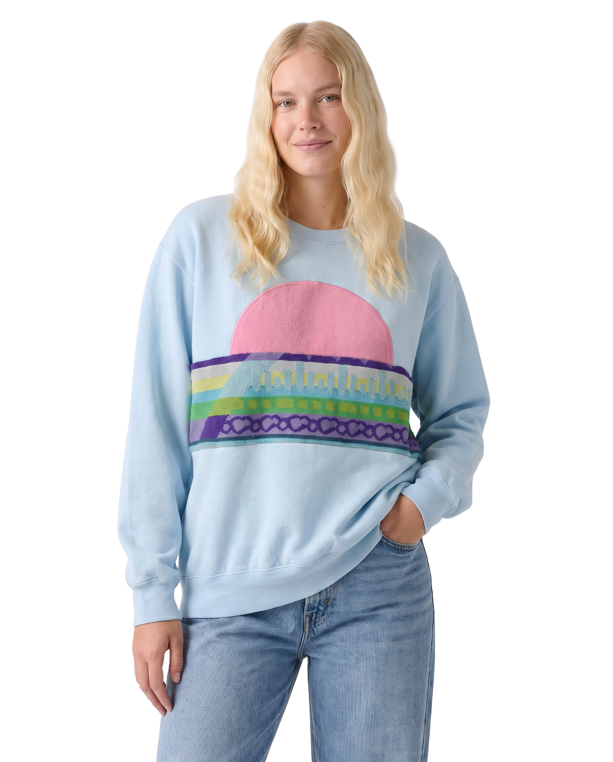 Medium Aqua Sunset Chaser Neon Horizon