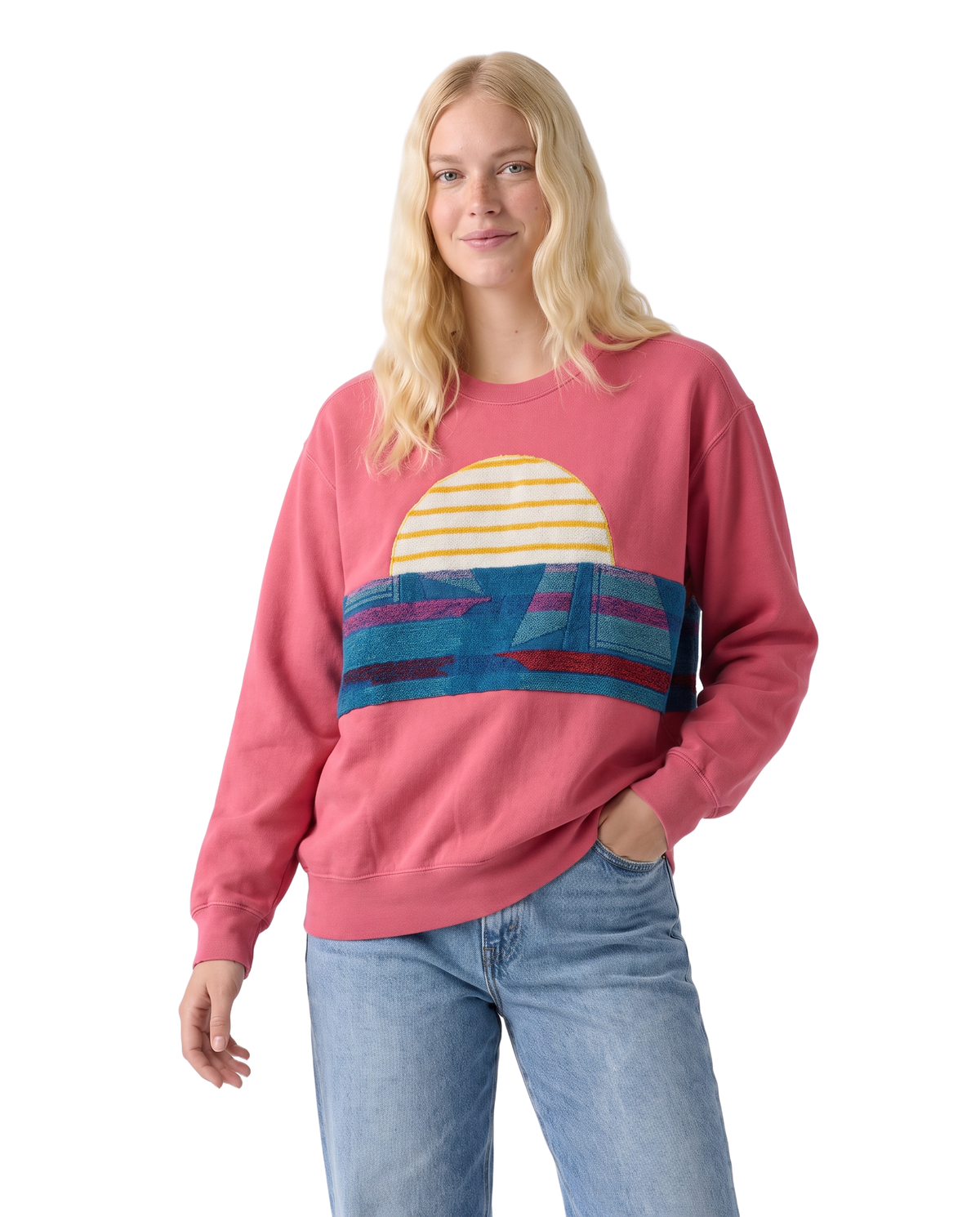 Medium Watermelon Sunset Chaser Striped Dawn Bay