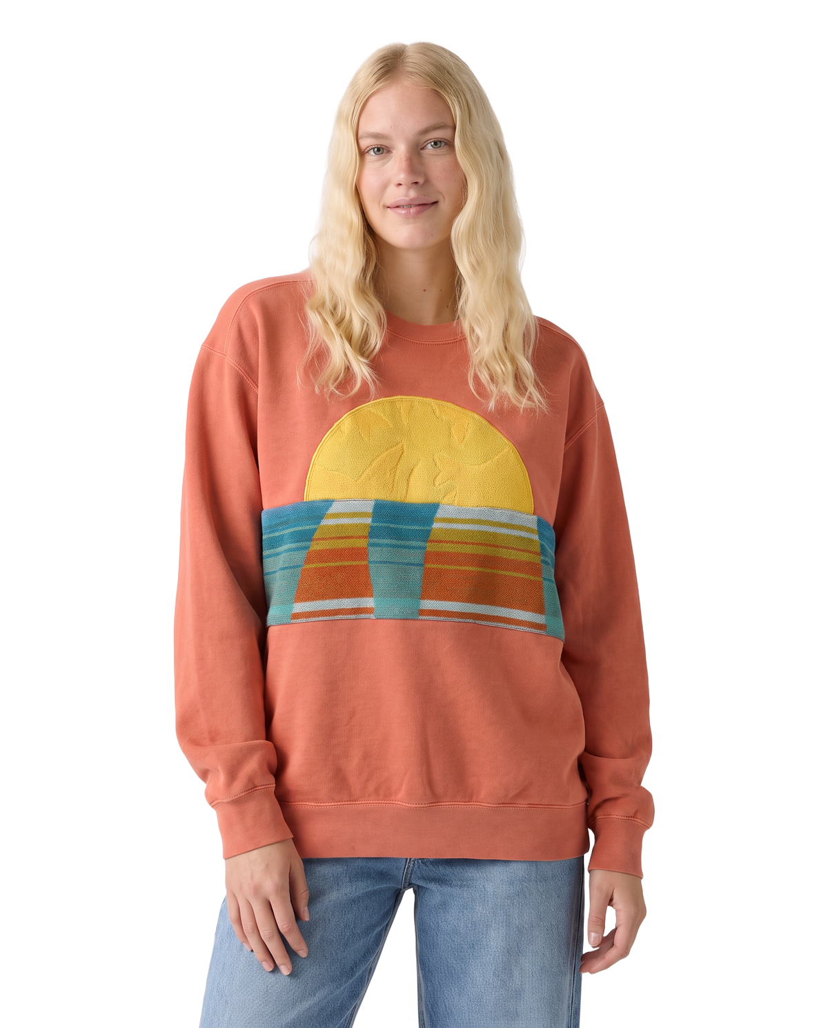 Medium Terracotta Sunset Chaser Golden Stripe Horizon