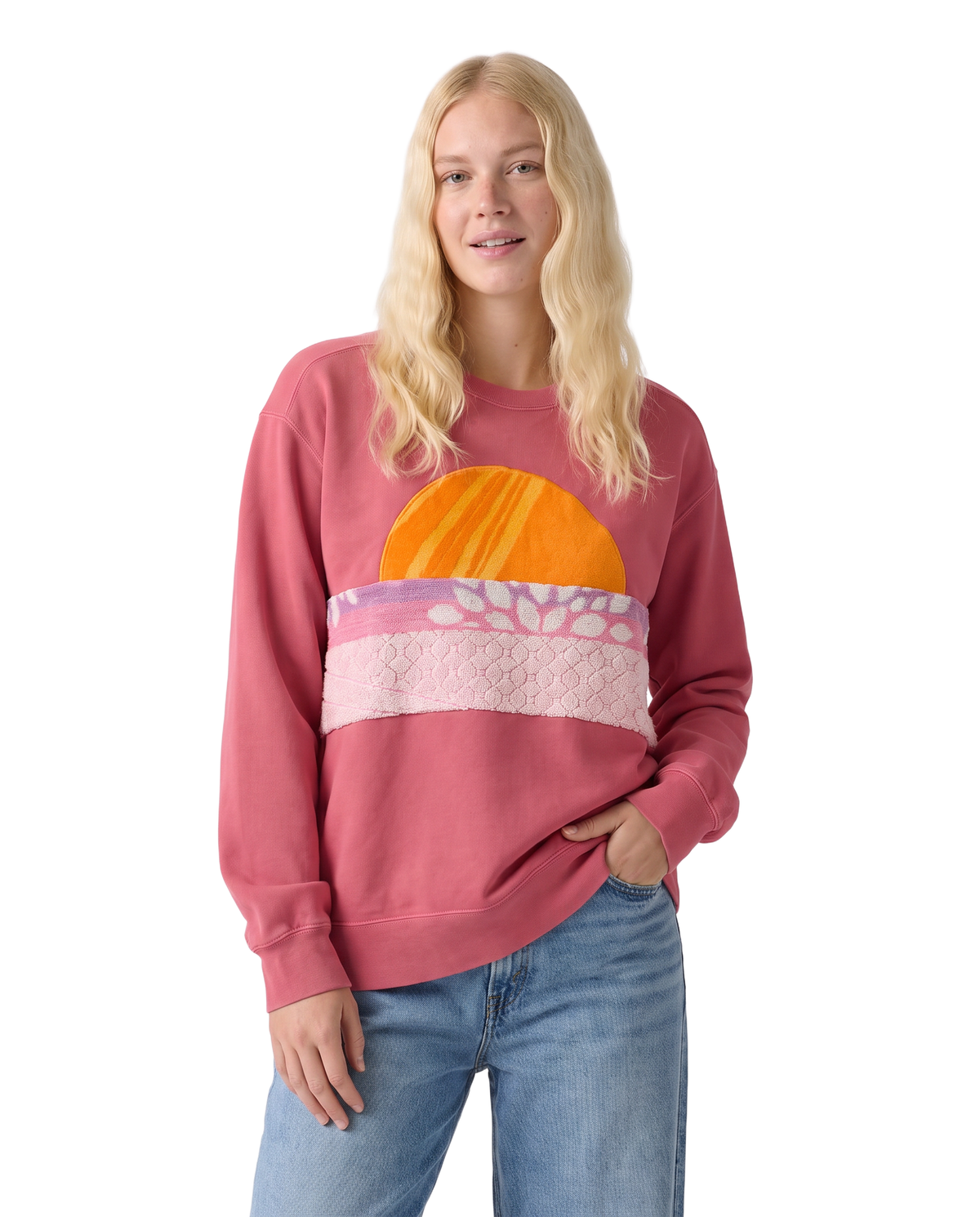Medium Watermelon Sunset Chaser Petal Sunburst