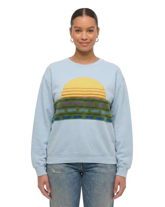 Large Aqua Sunset Chaser "Slice of Life"