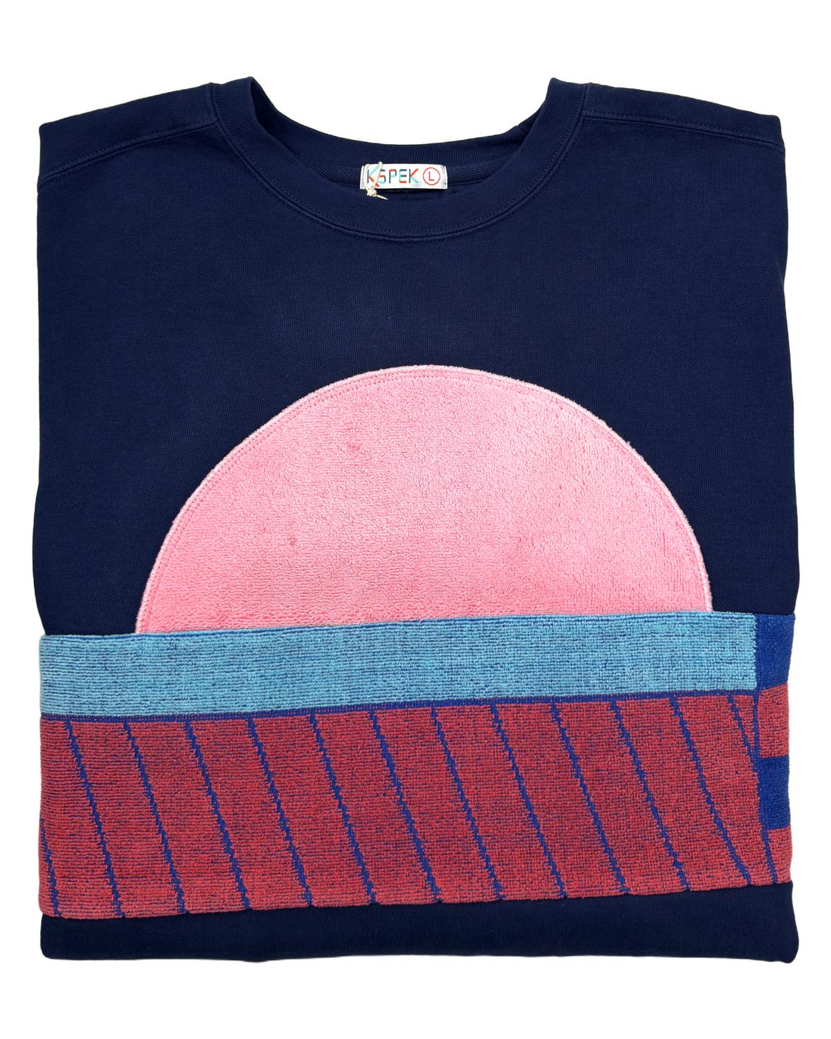 Large Navy Sunset Chaser Checkerboard Horizon