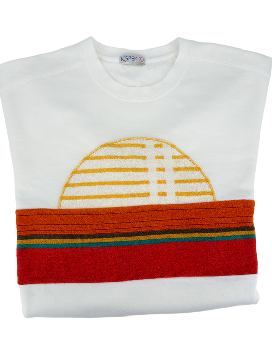 Large White Sunset Chaser Coastal Vibes