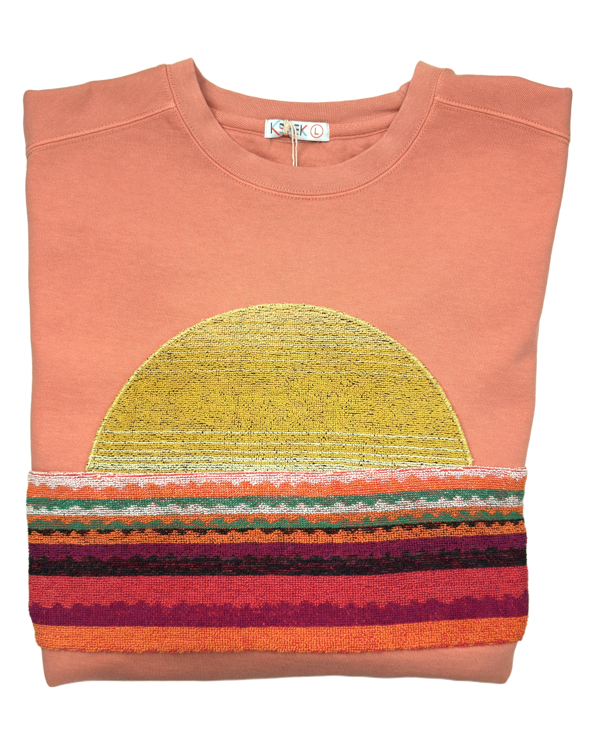 Large Terracotta Sunset Chaser Rainbow Tapestry
