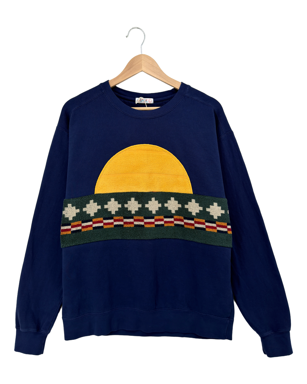 Large Navy Sunset Chaser Geometric Solstice