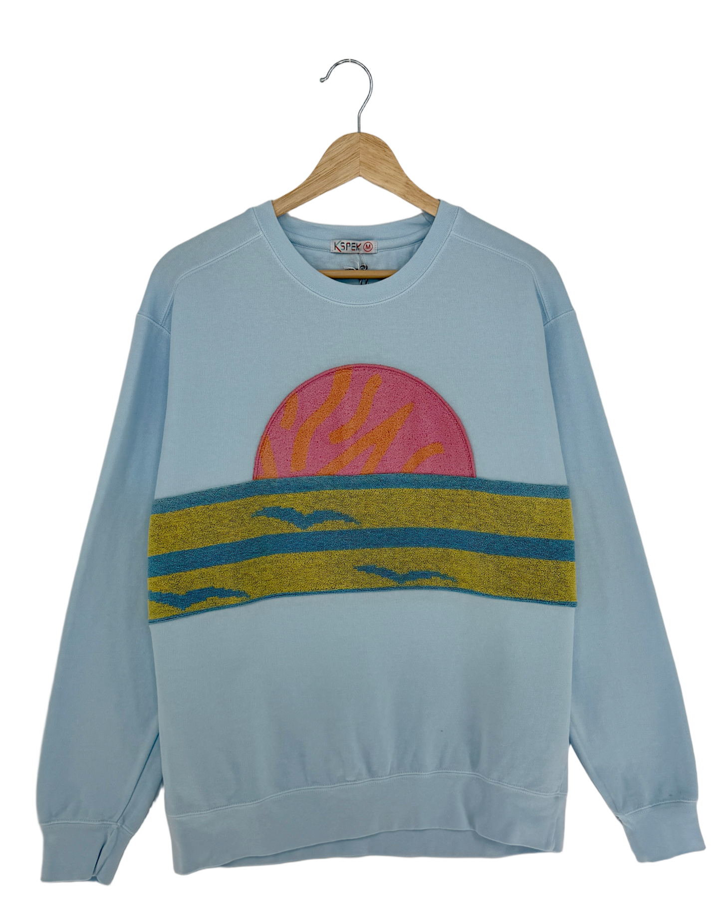 Medium Aqua Sunset Chaser "Three Birds"