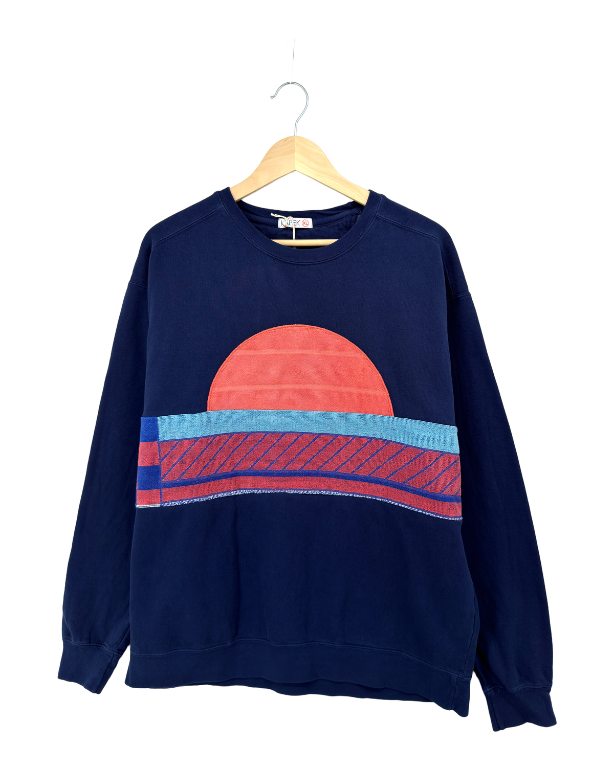 X-Large Navy Sunset Chaser Striped Horizon Arc