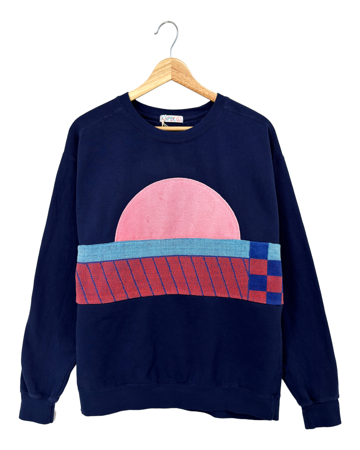 Large Navy Sunset Chaser Checkerboard Horizon