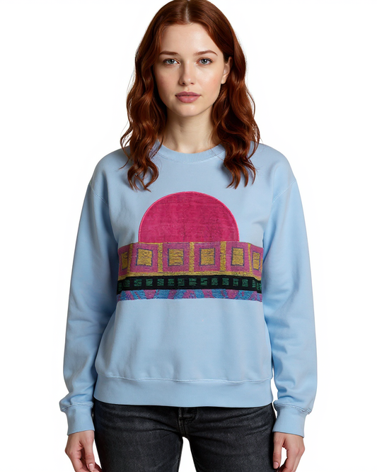 Medium Aqua Sunset Chaser "Pink Lemonade" - Medium - Model