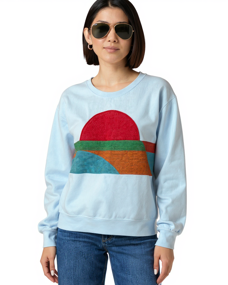 Small Aqua Sunset Chaser “Sunny Day” - Small