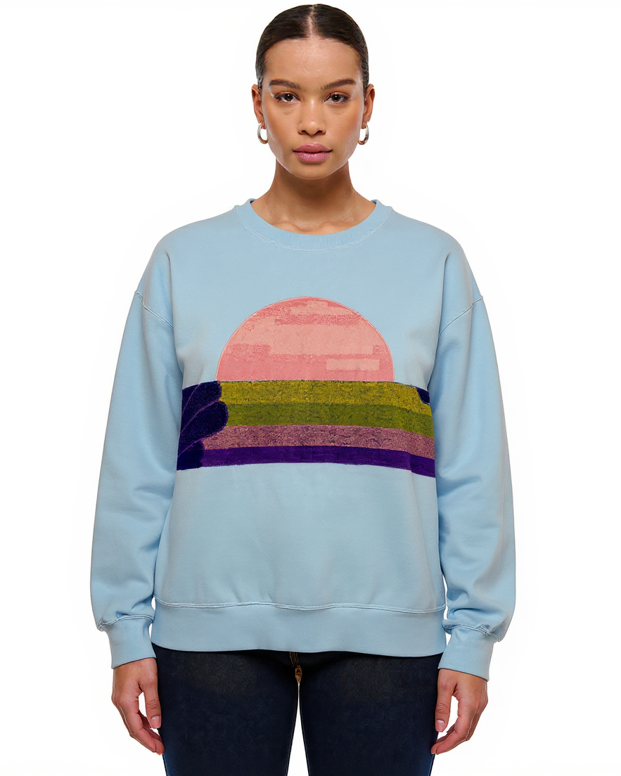 Large Aqua Sunset Chaser “Shell Seeker 2” - Large