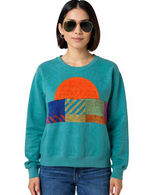 Small Light Jade Sunset Chaser “Boardwalk Days” - Small