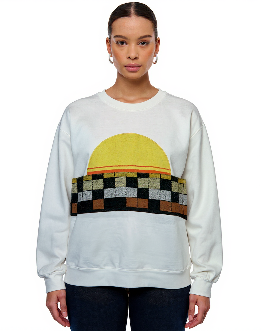 Large White Sunset Chaser "Sunday Morning" - Large