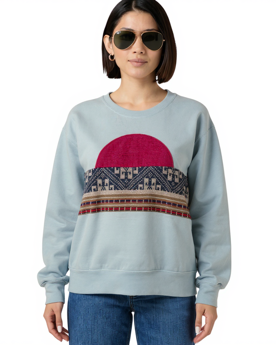 Small Aqua Sunset Chaser "All Seasons Pattern"